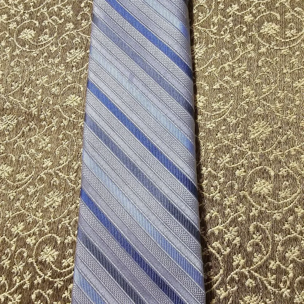 Calvin Klein Big Boy Diagonal Stripe Tie, 100% Silk